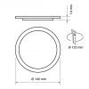 SPOT LED INCASTRABIL 6W ROTUND 2700K ALB CALD