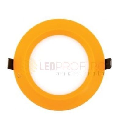 SPOT LED INCASTRABIL 6W ROTUND 2700K ALB CALD PORTOCALIU