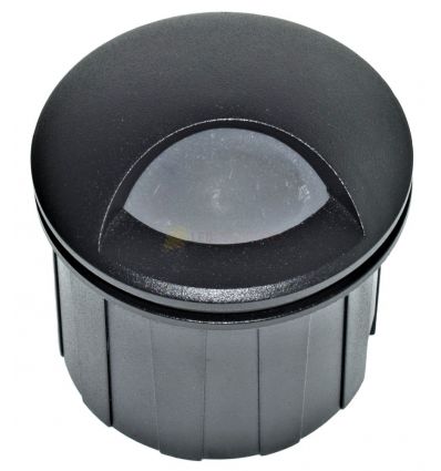 SPOT LED PERETE NEGRU 1X3W 3000K ALB CALD IP65