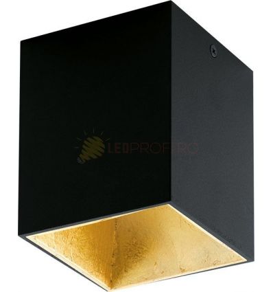 PLAFONIERA LED 3.3W NEGRU AUR