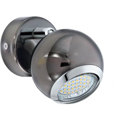 SPOT LED GU10 1X3W NEGRU BIMEDA