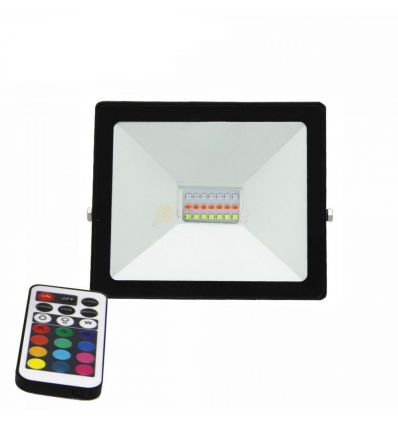 PROIECTOR LED CU TELECOMANDA RGB 20W