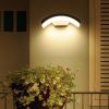 APLICA LED 24W CONCAVA NEGRU IP65 ALB CALD EXTERIOR