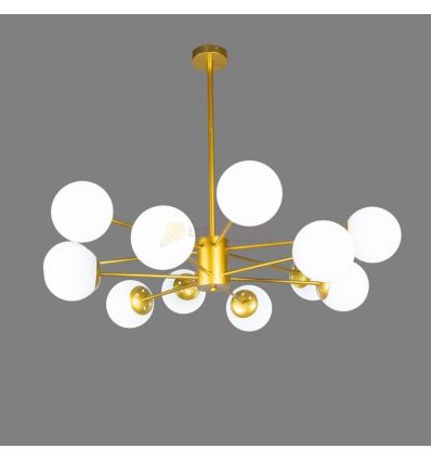 LUSTRA 12 BRATE COSMO GOLD 12xE27 900x680MM IP20