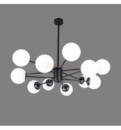 LUSTRA ASTRA NEGRU 6XE27 42W 700X200mm