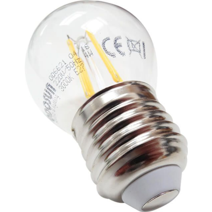BEC LED FILAMENT E27 4W ALB CALD G45