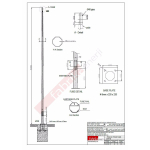 STALP DIN OTEL GALVANIZAT 4M OCTOGONAL