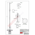 STALP DIN OTEL GALVANIZAT 9M OCTOGONAL