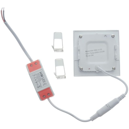 SPOT LED SLIM ROTUND 3W/6400K ALB RECE