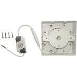 APLICA LED 6W PATRATA 6400K-ALB RECE