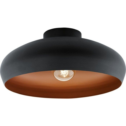 PLAFONIERA E27 1X60W NEGRU MOGANO