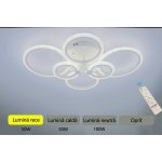 LUSTRA LED CERCURI 100W CU 6 BRATE 3 CULORI+IR 830mm x 140mm