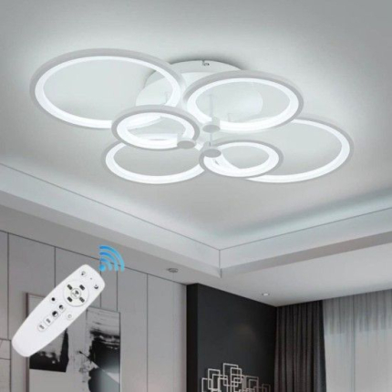 LUSTRA LED JUNO 96W CU 8 BRATE 3 CULORI+IR