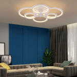 LUSTRA LED JUNO 96W CU 8 BRATE 3 CULORI+IR