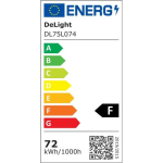 LUSTRA LED PALLAS 72W CU 4 BRATE 3 CULORI+IR