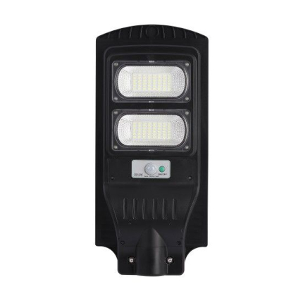 LAMPA STRADALA LED 100W CU PANOU SOLAR MONOCRISTALIN, SENZOR SI TELECOMANDA