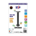 Stalp Ornamental cu LED De Gradina 12W 60Cm Alb Cald - imagine 3