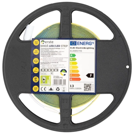 Banda LED COB 24V 13W/m 6400K IP20 5m - Erste
