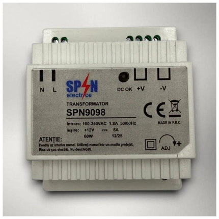 Transformator banda LED 230V-12V, 60W, 5A, IP20