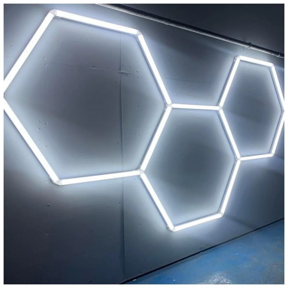 37971-thickbox_default Set 3 Hexagoane LED Honeycomb 96W, Tuburi 440mm, IP20 230V - imagine 1