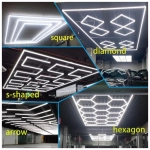 Set 11 Hexagoane LED Honeycomb 276W, Tuburi 440mm, IP20 230V - imagine 5