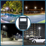 Corp Stradal cu sensor de miscare,panou solar monocristalin integrat si telecomanda - 50W/6500k - imagine 3