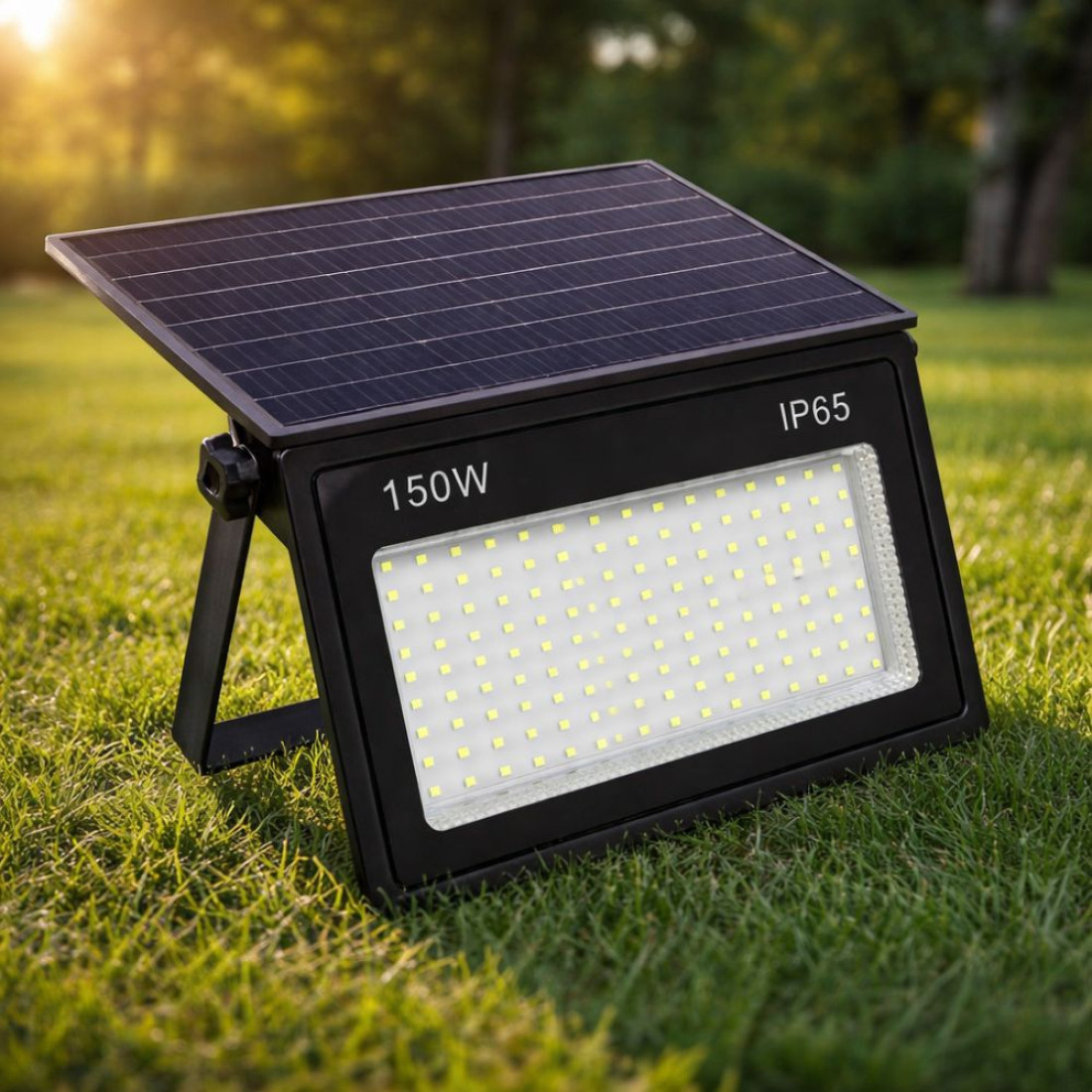 Proiector cu panou solar integrat 150W DL75C43-1100x1100 Proiector cu panou solar integrat 150W, 285x175x52mm, 1600lm, IP65, 6500K - imagine 1