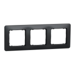 Rama tripla gri antracit Sedna Design Schneider SDD314803