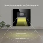 Spot led Scara cu senzor din sticla,negru 1.5W, 1800K-7500K - imagine 4