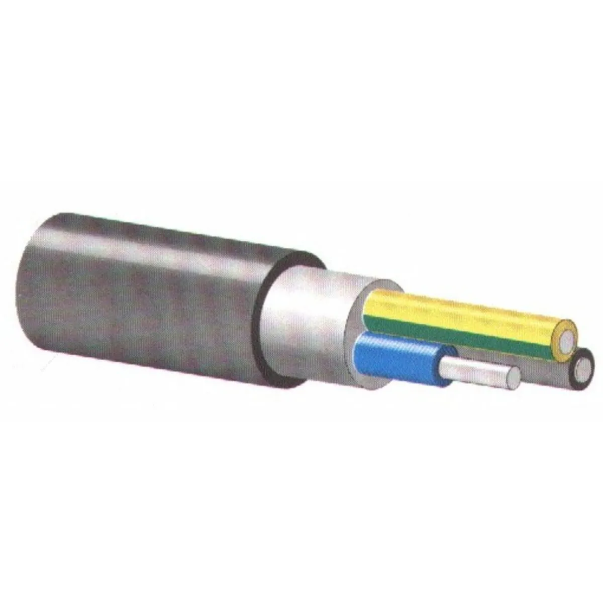 27367-thickbox_default.webp Cablu De Energie Din Aluminiu Cu Armatura Metalica Ac2xaby 3x35+16 - imagine 1