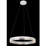 Lustra LED Minimalist, Ring, Transparent Bubbles cu Telecomanda wifi 2.4G cu lumina/rece/calda/neutra intensitate reglabila - imagine 2