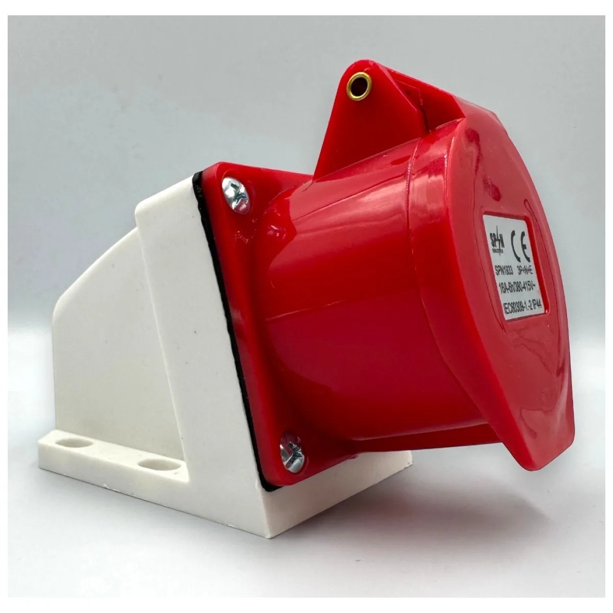 37248-thickbox_default.webp Priza Industriala Trifazata 3P+N+E 16A IP44, Aplicata Perete - imagine 1