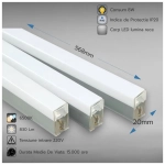 Corp LED T5 Interconectabil 8W 830lm 6500K IP20 568mm Lumina Rece - imagine 2
