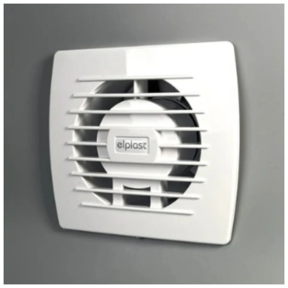 38161 Ventilator de perete Onyx 100mm, 19W, 100 m3/h, IPX4, negru - imagine 1
