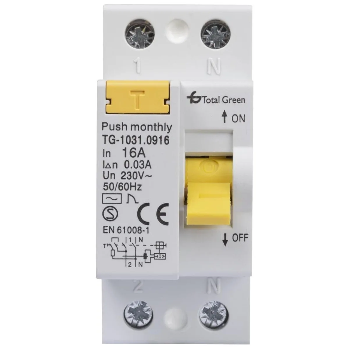 39149-thickbox_default Intrerupator Diferential 2P 16A 30mA 6kA - imagine 1