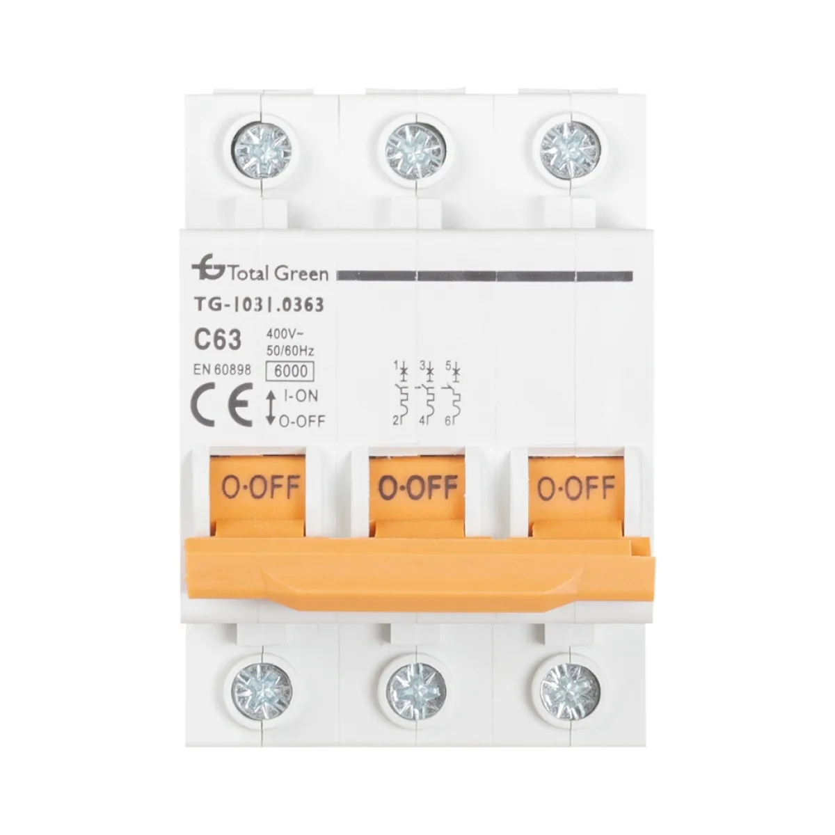 39194 Intrerupator Automat 63A Tripolar 6kA Curba C - imagine 1