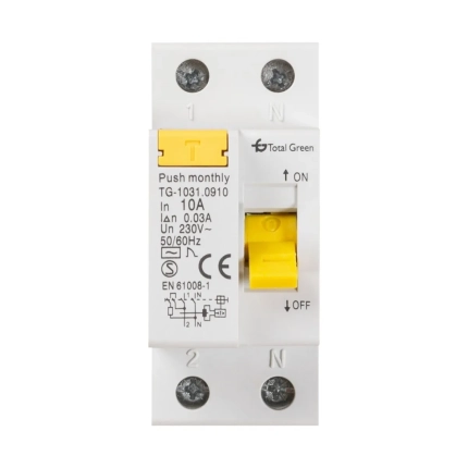 Intrerupator Diferential 2P 10A 30mA Protectie Persoane