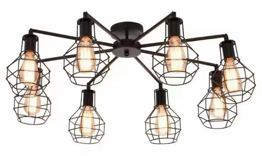 4640.jpg Lustra vintage E27 max 6x40w - imagine 1