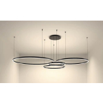 Lustra LED Negru 4 cecuri 60cm+50cm+40cm+30cm cu Telecomanda wifi  2.4G lumina/rece/calda/neutra intensitate reglabila - imagine 2