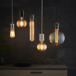 Pendul Soclu E27 Vintage Negru E27 maxim 60W Lungime Cablu 1m - imagine 2