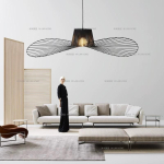 Lustra design palarie Diametru 40cm Negru