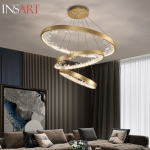 Lustra LED Negru D40+60+80cm cu Telecomanda wifi 2.4G 45cm lumina/rece/calda/neutra intensitate reglabila - imagine 2