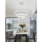 Lustra LED Negru Minimalist Ring cu Telecomanda wifi 2.4G lumina/rece/calda/neutra intensitate reglabila - imagine 2