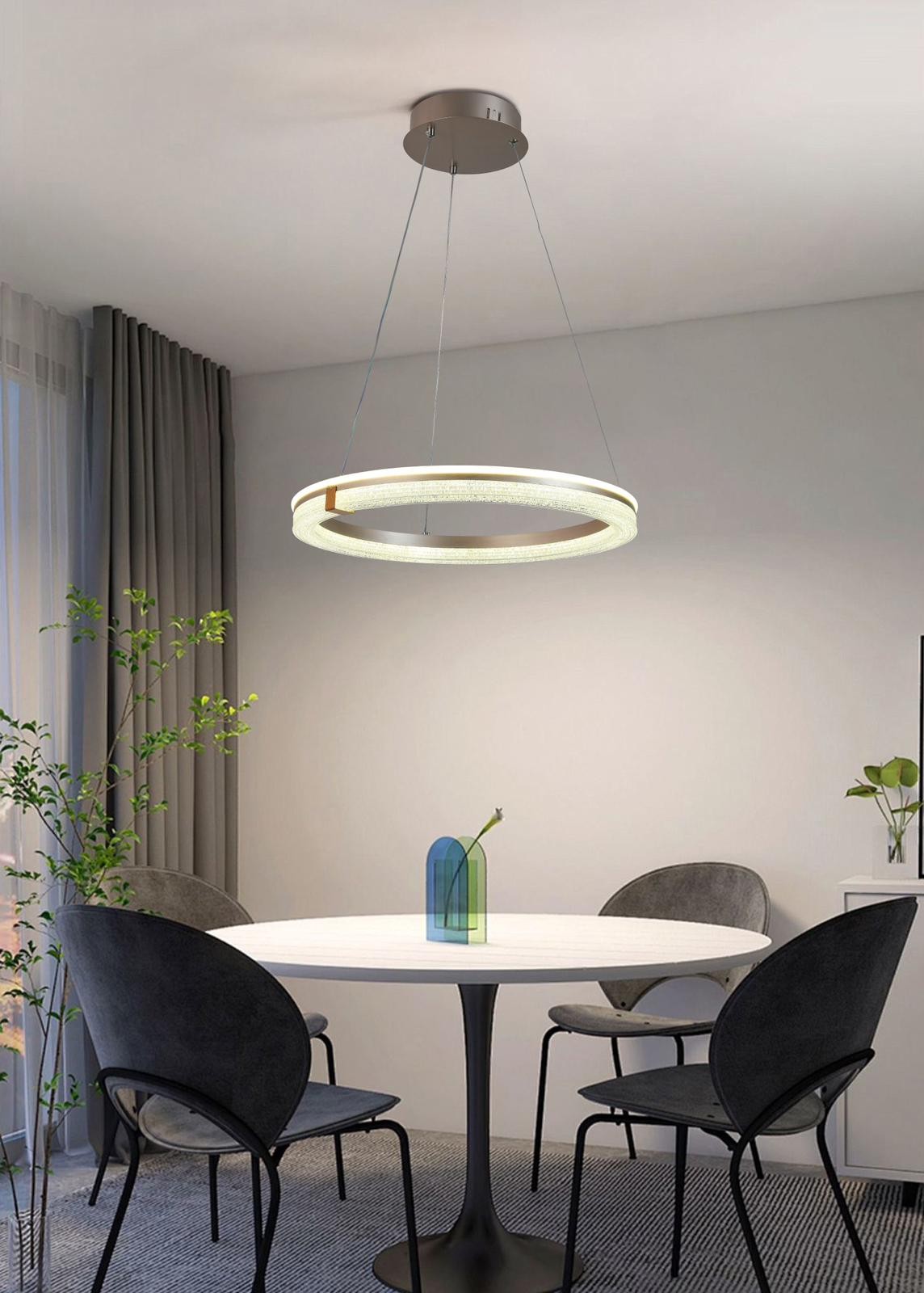 8296.jpg Lustra LED D40CM Cu Telecomanda wifi 2.4G lumina/rece/calda/neutra intensitate reglabila - imagine 1