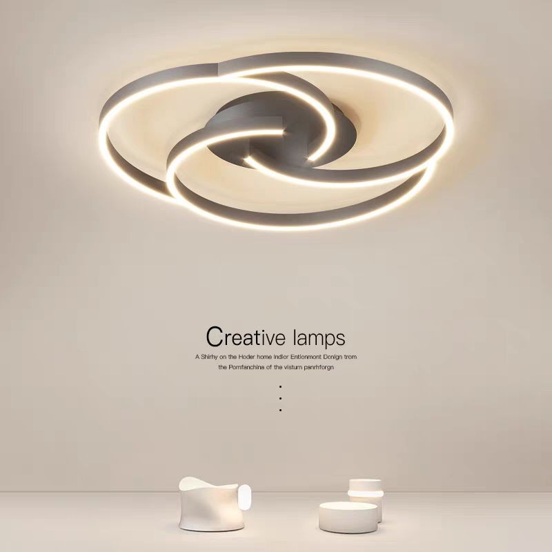 9349.jpg Lustra LED cu Telecomanda wifi 2.4G Negru lumina/rece/calda/neutra intensitate reglabila - imagine 1