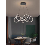 Lustra LED cu Telecomanda wifi 2.4G Negru lumina/rece/calda/neutra intensitate reglabila - imagine 2