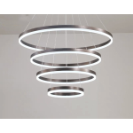 Lustra LED Maro Minimalist Ring cu Telecomanda wifi 2.4G Negru lumina/rece/calda/neutra intensitate reglabila