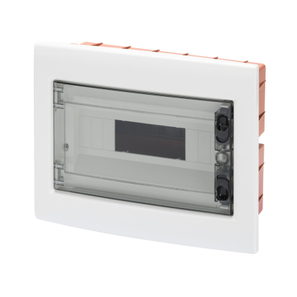 Tablou sigurante incastrat 8 module Gewiss cu bareta inclusa - GW40604BS
